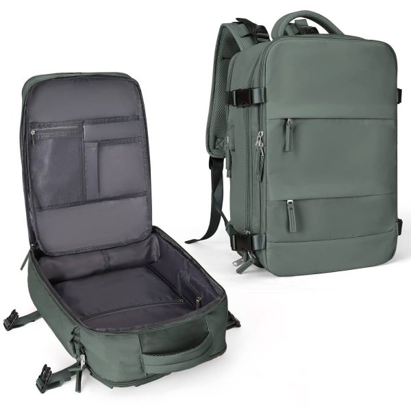 Large Nylon Water Resistant Travel Backpack