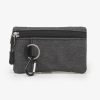 Compact Oxford Zipper Purse Pouch w/ Key Ring