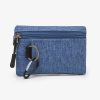 Compact Oxford Zipper Purse Pouch w/ Key Ring