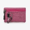 Compact Oxford Zipper Purse Pouch w/ Key Ring