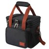 17L Double Deck Oxford Insulated Lunch Cooler Tote Bag
