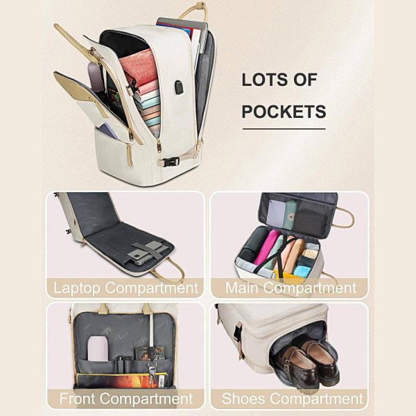 VZ813旅行背包3_1755692086276.jpg Large Capacity Nylon Travel Backpack w/ USB Port