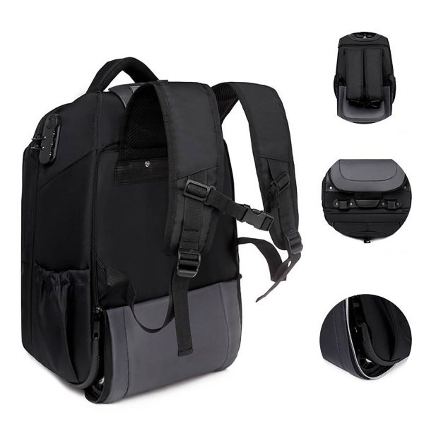 Large Capacity Oxford Travel Trolley Backpack