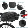 PU Leather Waterproof Bicycle Rear Seat Storage Bag