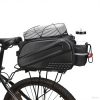 PU Leather Waterproof Bicycle Rear Seat Storage Bag