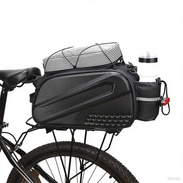 PU Leather Waterproof Bicycle Rear Seat Storage Bag