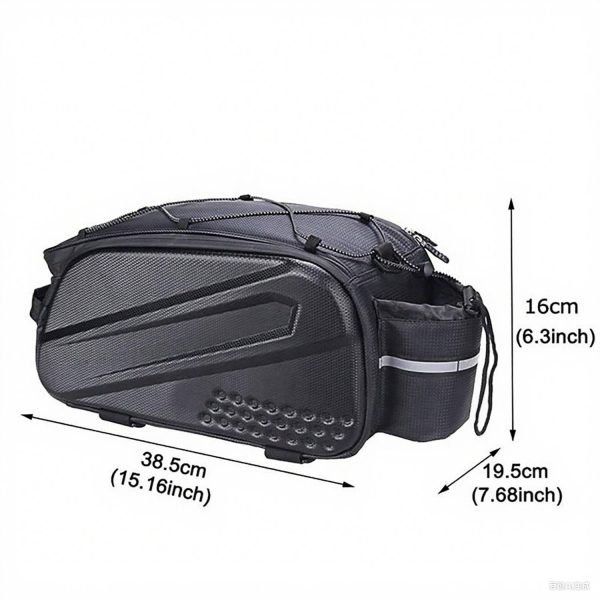 PU Leather Waterproof Bicycle Rear Seat Storage Bag