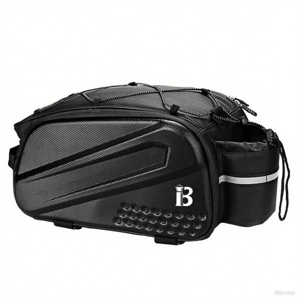 PU Leather Waterproof Bicycle Rear Seat Storage Bag