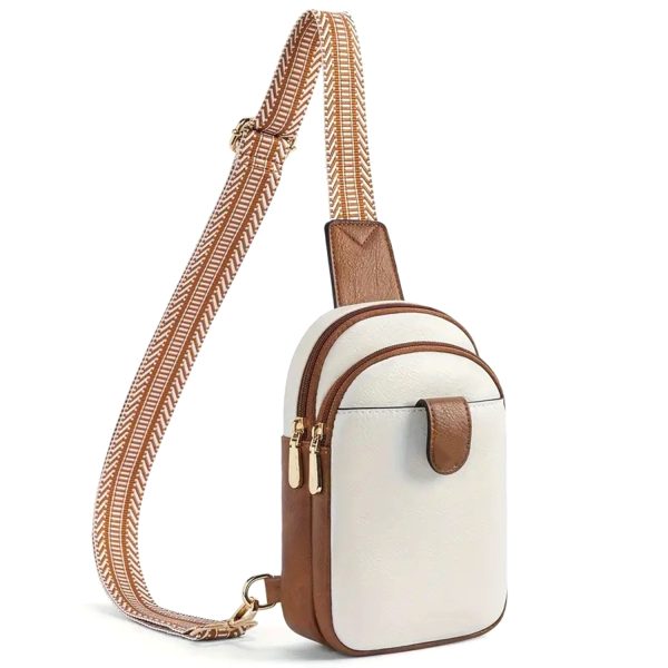 Adjustable PU Leather Crossbody Chest Bag