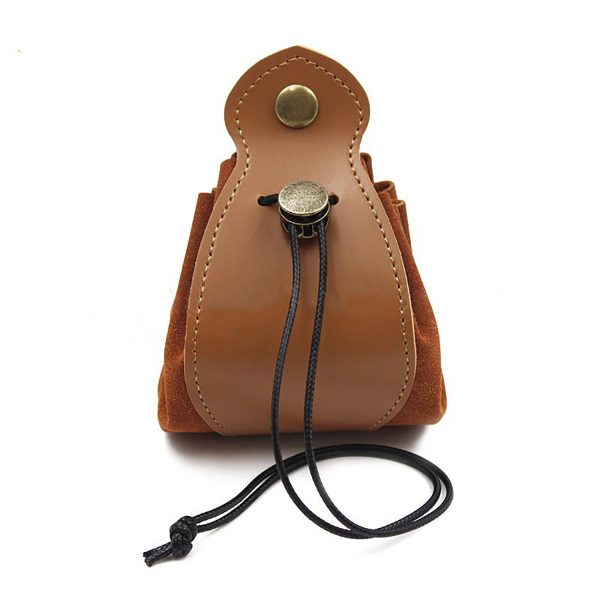 Mini PU Leather Drawstrin Dice Bag