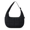 Quilted Puffer Nylon Adjustable Strap Shoulder Bag