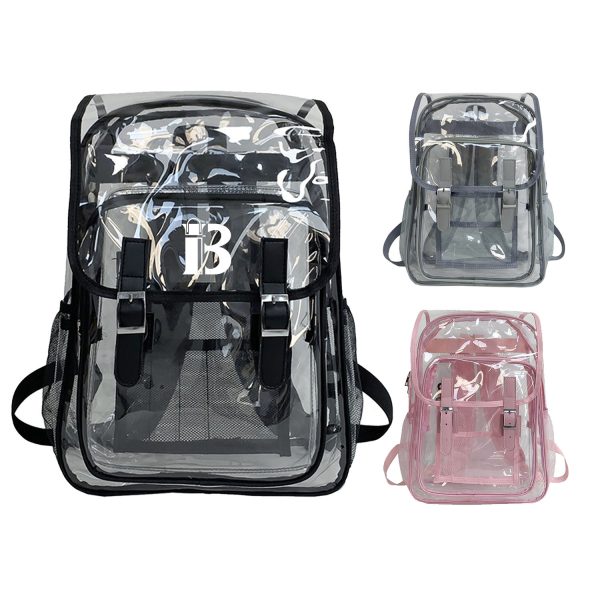 Flip Large PVC Clear Backpack