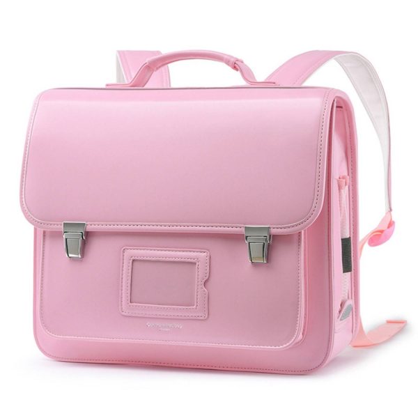 PU Leather Waterproof Kids School Backpack
