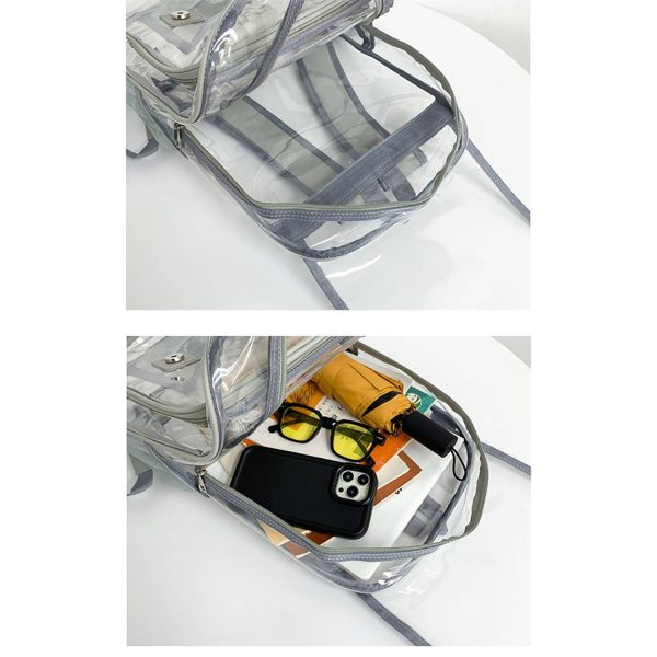 Flip Large PVC Clear Backpack