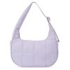 Quilted Puffer Nylon Adjustable Strap Shoulder Bag