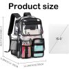Large Capacity Heavy Duty PVC Clear Backpack