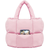 Lightweight Quilted Puffy Nylon Tote Bag