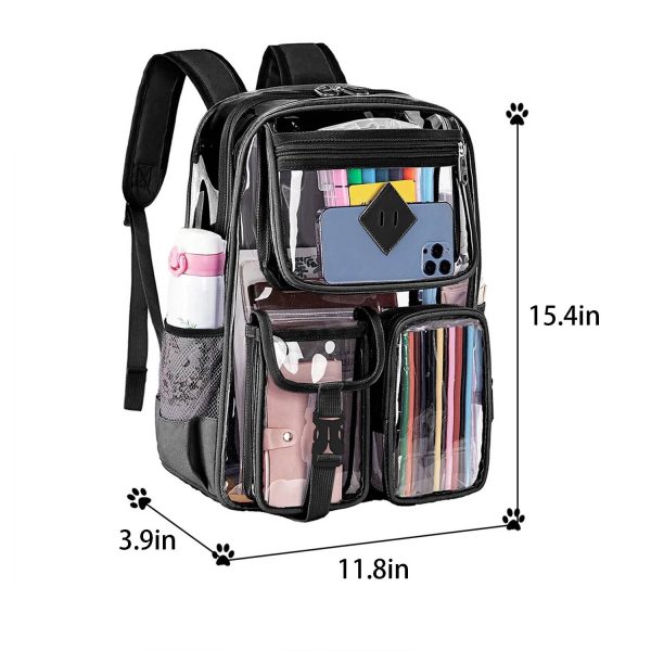 Large Capacity PVC Clear Backpack