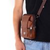 Genuine Leather Waist Bag Crossbody Waterproof Pack
