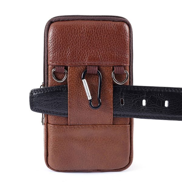 Genuine Leather Waist Bag Crossbody Waterproof Pack
