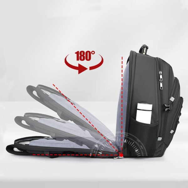 Large Capacity Oxford Backpack w/ USB Charging Port