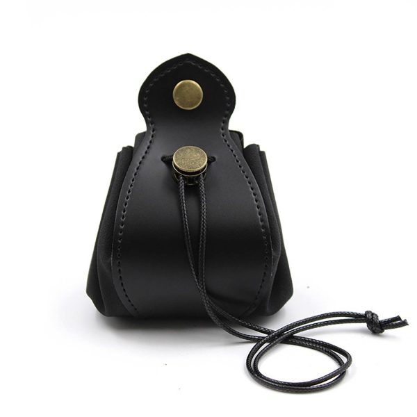 Mini PU Leather Drawstrin Dice Bag