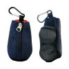 Mini Polyester Golf Ball Pouch w/ Carabiner