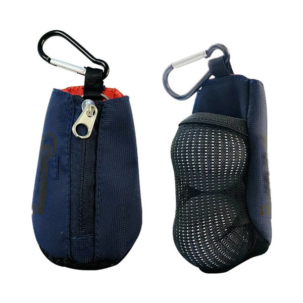 Mini Polyester Golf Ball Pouch w/ Carabiner