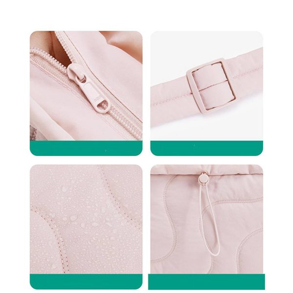 Adjustable Strap Puffer Quilted Nylon Tote Bag