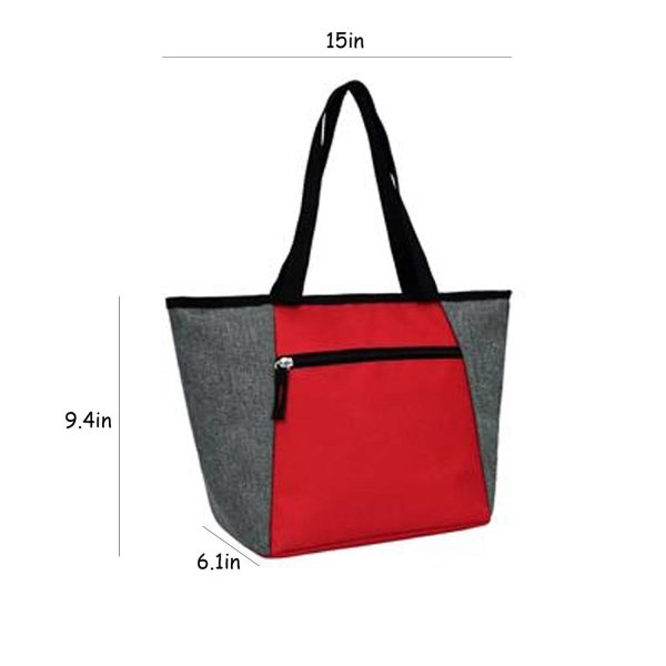 12L Oxford Insulated Cooler Tote Bag w/ Zipper