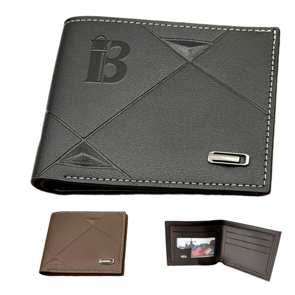 Large Capacity Ultra Thin PU Bifold Wallet