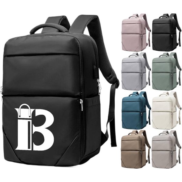 Large Nylon Travel Backpack w/ USB Port