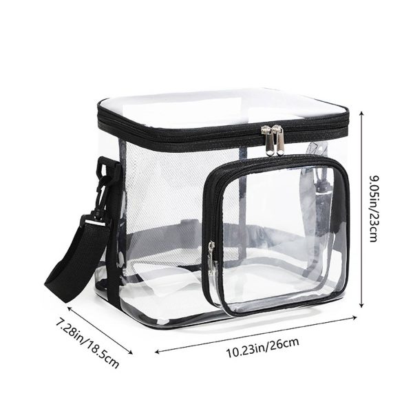11L PVC Transparent Storage Bag w/ Pockets