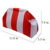 Women Polyester Cloud Striped Print Clutch Purse