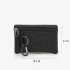 Compact Oxford Zipper Purse Pouch w/ Key Ring
