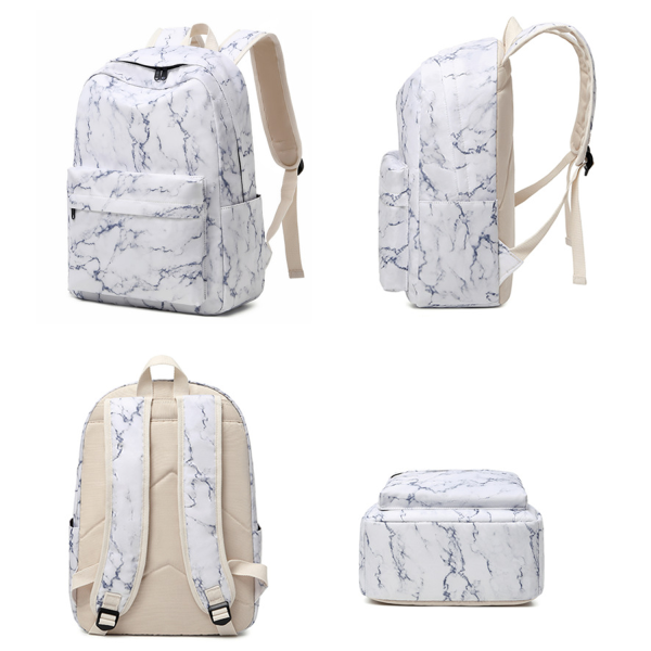 3 pcs Nylon Waterproof Backpack Set