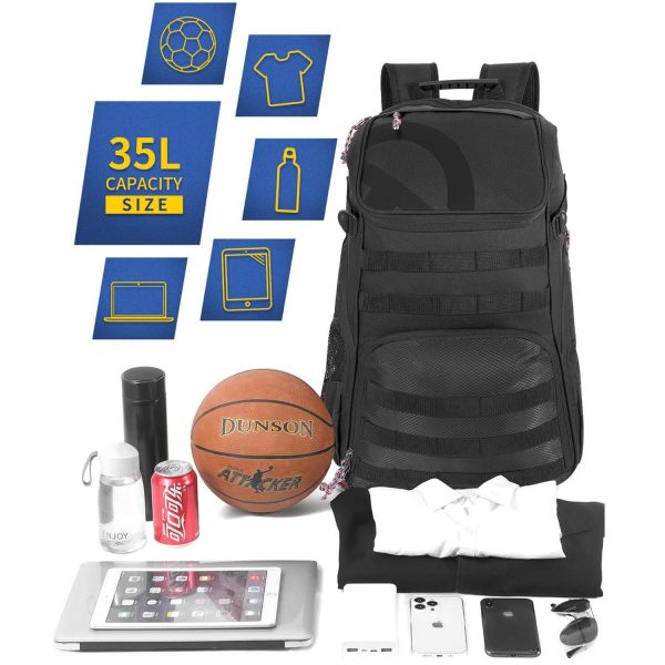 Oxford Basketball Backpack w/ Ball Compartment