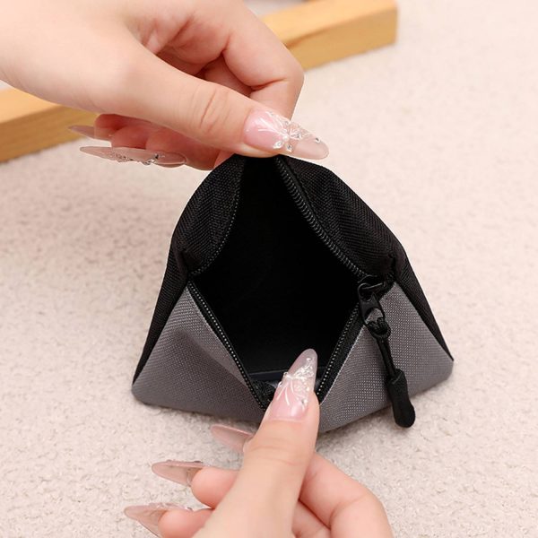 Mini Canvas Zipper Coin Pouch