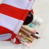 Women Polyester Cloud Striped Print Clutch Purse