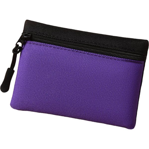 Mini Canvas Zipper Coin Pouch