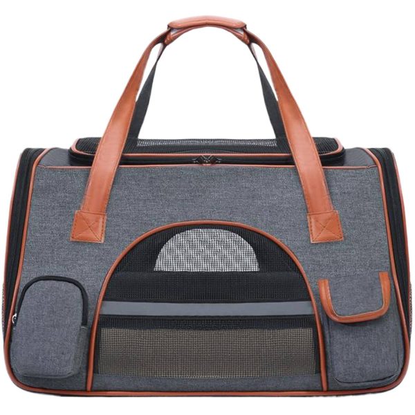 Large Capacity Foldable Oxford Pet Carrier Bag