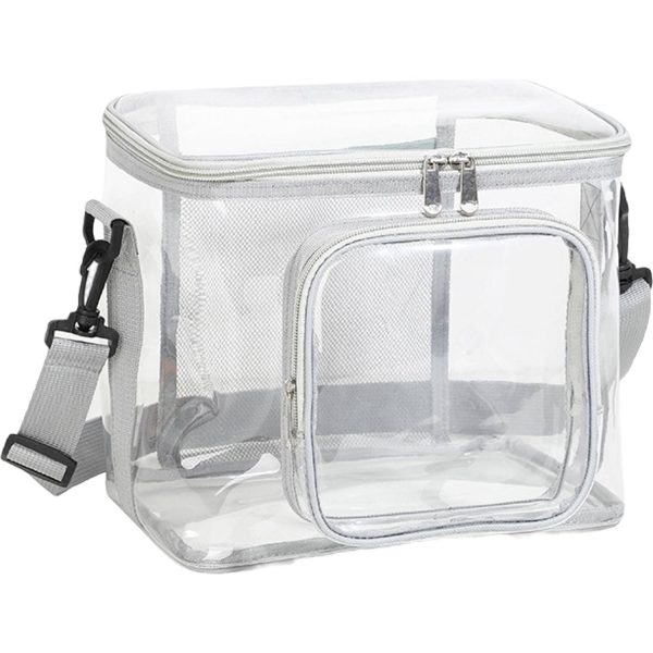 11L PVC Transparent Storage Bag w/ Pockets