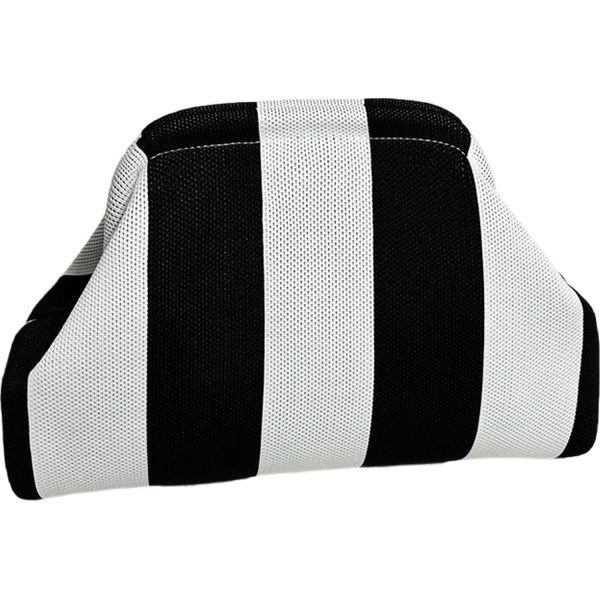 Women Polyester Cloud Striped Print Clutch Purse