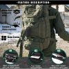 45L Waterproof Oxford Tactical Backpack