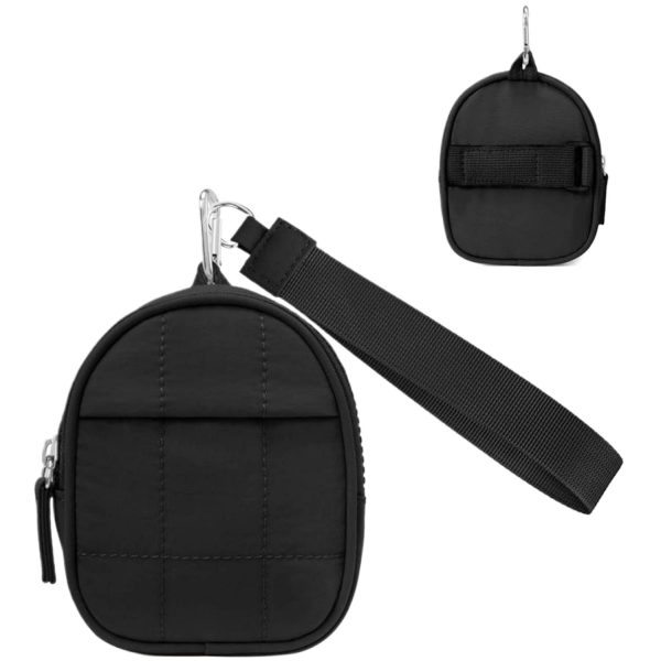 Polyester Mini Backpack Style Keychain Wallet w/ Wristlet