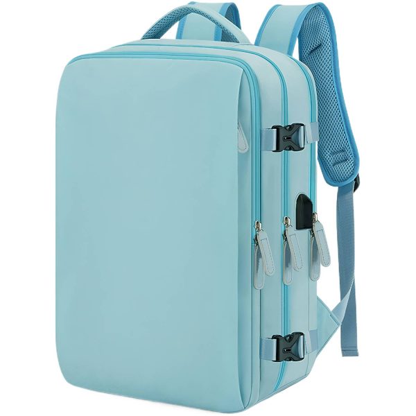 Expandable Large Oxford Travel Backpack w/ USB Port