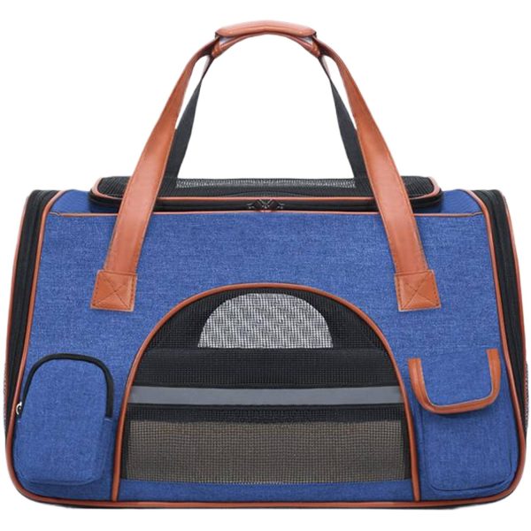Large Capacity Foldable Oxford Pet Carrier Bag