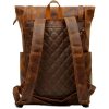 Retro Genuine Leather Large Capacity Travel Backpack