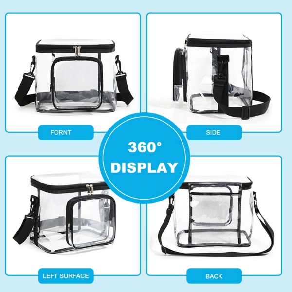 11L PVC Transparent Storage Bag w/ Pockets