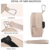 Polyester Mini Backpack Style Keychain Wallet w/ Wristlet
